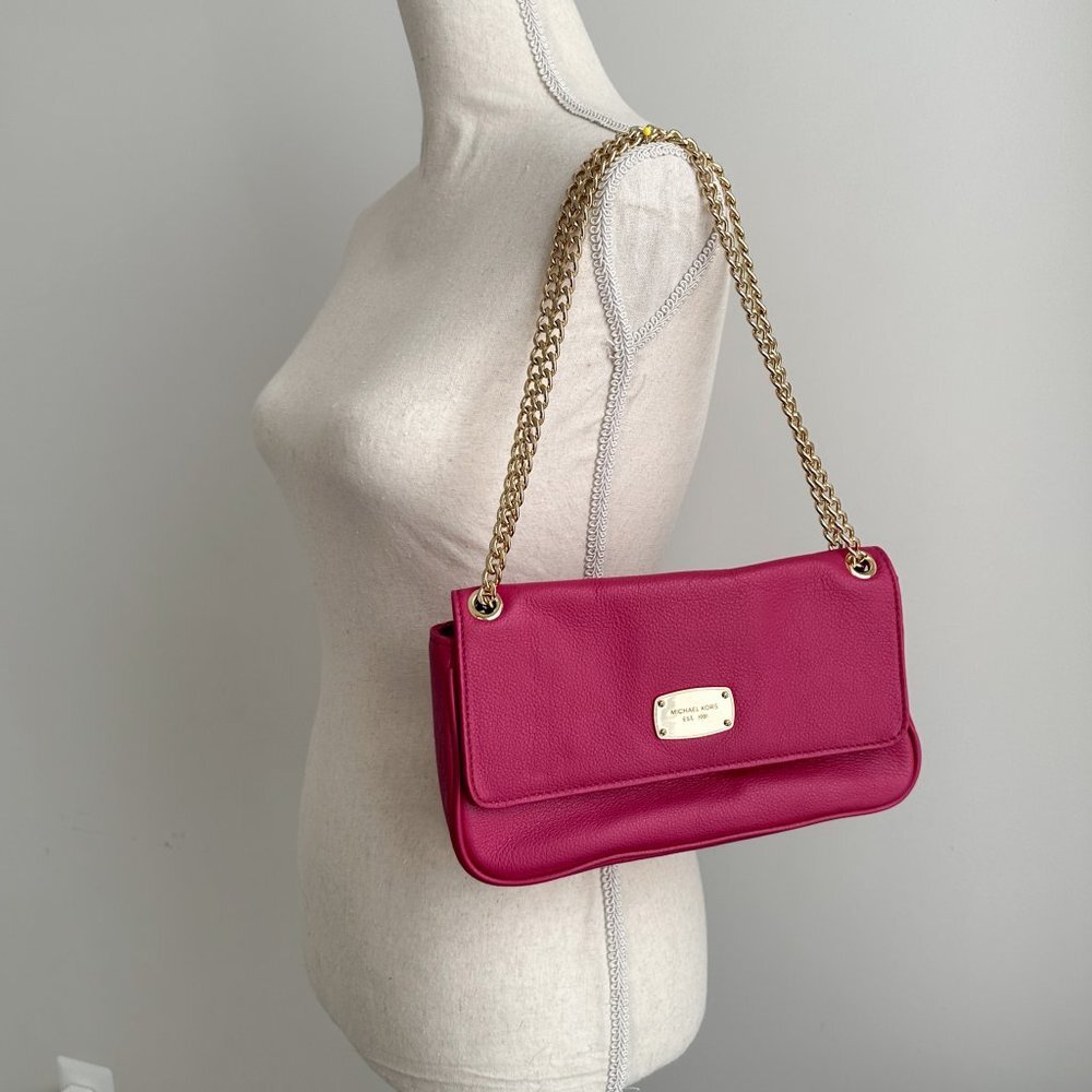Michael Kors Pink Leather Shoulder Bag